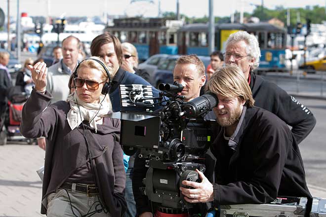 Helena Bergstr�m under inspelningen av S� olika.. Foto: Tony Nutley/Sweetwater